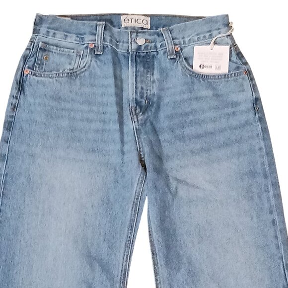 NEW Etica Denim Amis Relaxed Fit Boot Cut Jeans in Atwater Size 25 Button-fly - Picture 3 of 15